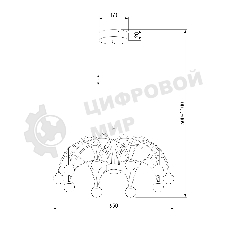 90030/10 LED / подвесной светильник / золото