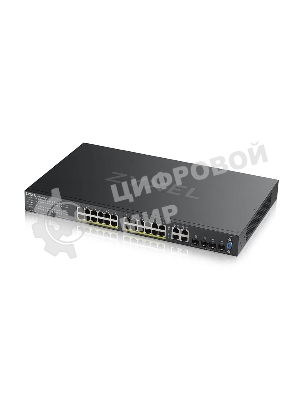 Коммутатор гибридный L2 PoE+ Zyxel NebulaFlex Pro GS2210-28HP, rack 19