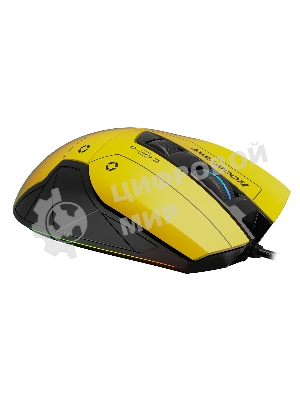 Мышь проводная A4Tech Bloody W70 Max желтый/черный, 10000 dpi, USB, кнопки - 9
