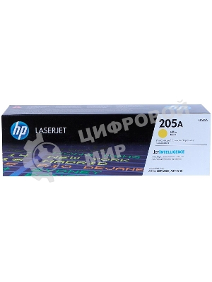 Картридж лазерный HP 205A желтый для HP LaserJet M180/M181 900 страниц.