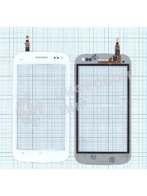 Сенсорное стекло (тачскрин) для Micromax A110Q Canvas 2 Plus белое