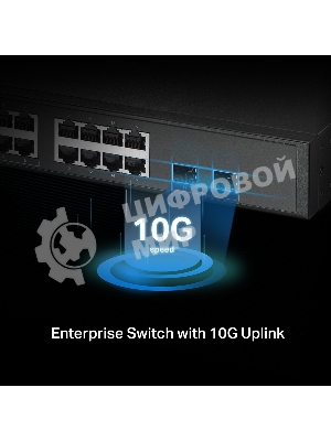 Коммутатор TP-Link SG3218XP-M2 (L2+) 16x2.5Гбит/с 2xКомбо(10Gbase-T/SFP+) 2SFP+ 8PoE+ 240W управляемый