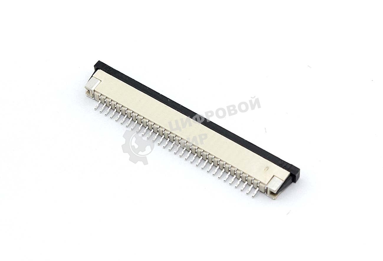Разъем FPC Half Coverage Bottom Contact 1.0K-BX-30PWB 30 pin высота 2мм шаг 1мм