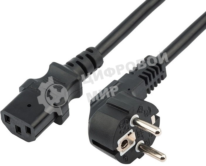 Шнур сетевой Rexant СЕЕ 7/7 (Schuko) – IEC 320 C13 3x1,0мм², длина 1,8м