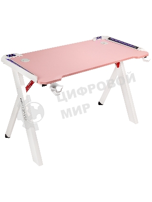 Стол игровой компьютерный HIPER HG-Z1-1160 UNICORN/высота 70 см/ширина 120 см/глубина 60 см/розовая МДФ столешница с карбоновым покрытием и белые ножки (HG-Z1-1160)