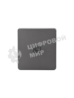 Розетка телевизионная Kranz ROUND TV с/у титан