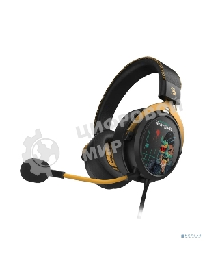 Гарнитура Bloody M595 Renegade чёрный, проводная, съёмный микрофон, подсветка