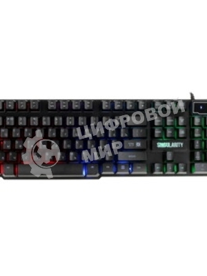 Комплект клавиатура+мышь Defender Singularity MKP-118 проводной, USB, 3200 DPI, чёрный