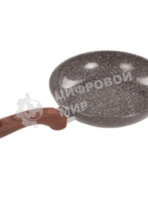 Сковорода RASHEL R-6620 а/п покрытие, 20 см, индукция, корич. гранит