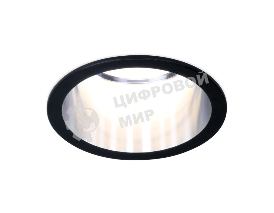 Светильник Ambrella light TN212 BK/CH черный/хром GU5.3 D68*57