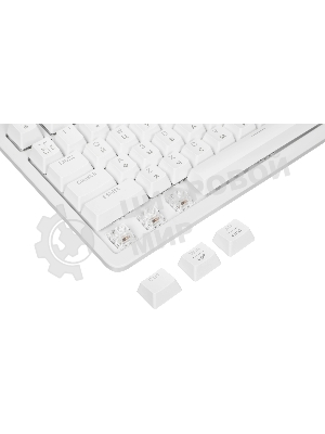 Клавиатура Logitech K868 гибридная, USB Type-A, Bluetooth, радиоканал, белый