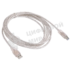 Кабель USB2.0 Buro USB2.0-AM/BM-3-TRANS USB A (m)/USB B (m) 3м