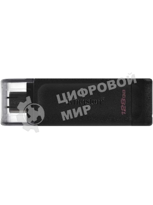 Флешка USB Kingston DataTraveler DT70 (DT70/128Gb), 128Gb, USB Type-C 3.2, R/W 70/45, черный
