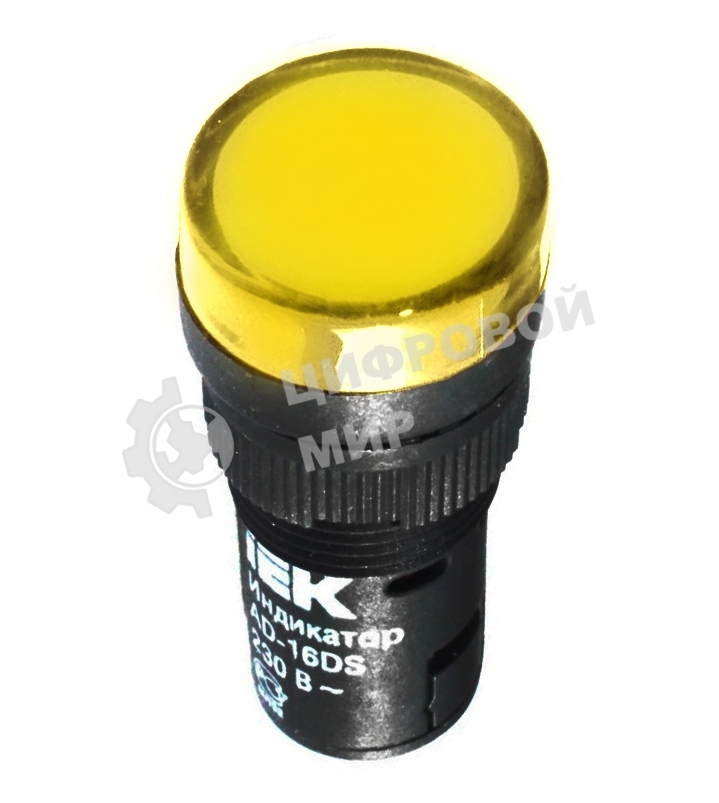 Арматура светосигнальная AD-16DS 24В AC/DC жел. IEK BLS10-ADDS-024-K05-16