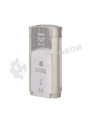 Картридж струйный Sakura B3P24A (№727 Grey) для HP, серый, 130 мл.