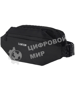 Сумка на пояс CANYON FB-1/3 внешних и 3 внутренних карманов/водооталкивающий материал/полиэстер/черный (GSCNSFB1B1)