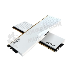 Оперативная память XPG Lancer, DDR5, 32GB (2x16GB), 6400MHz, CL32, DIMM, с радиаторами, белый