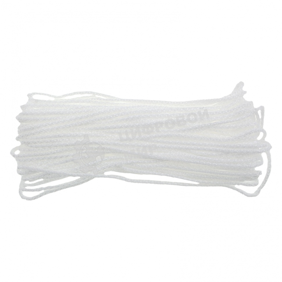 Шнур бельевой HomePalisad полипропиленовый с сердечником, 3 мм, L 20 м, белый