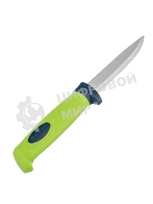 Нож универсальный Сибртех с чехлом, обрезиненная рукоятка, 220 мм, лезвие 100 мм