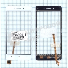 Сенсорное стекло (тачскрин) для OPPO F1, белое