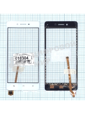 Сенсорное стекло (тачскрин) для OPPO F1, белое
