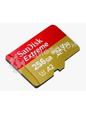 Флеш карта microSD 256Gb SanDisk microSDXC Class 10 UHS-I A2 C10 V30 U3 Extreme 190MB/s