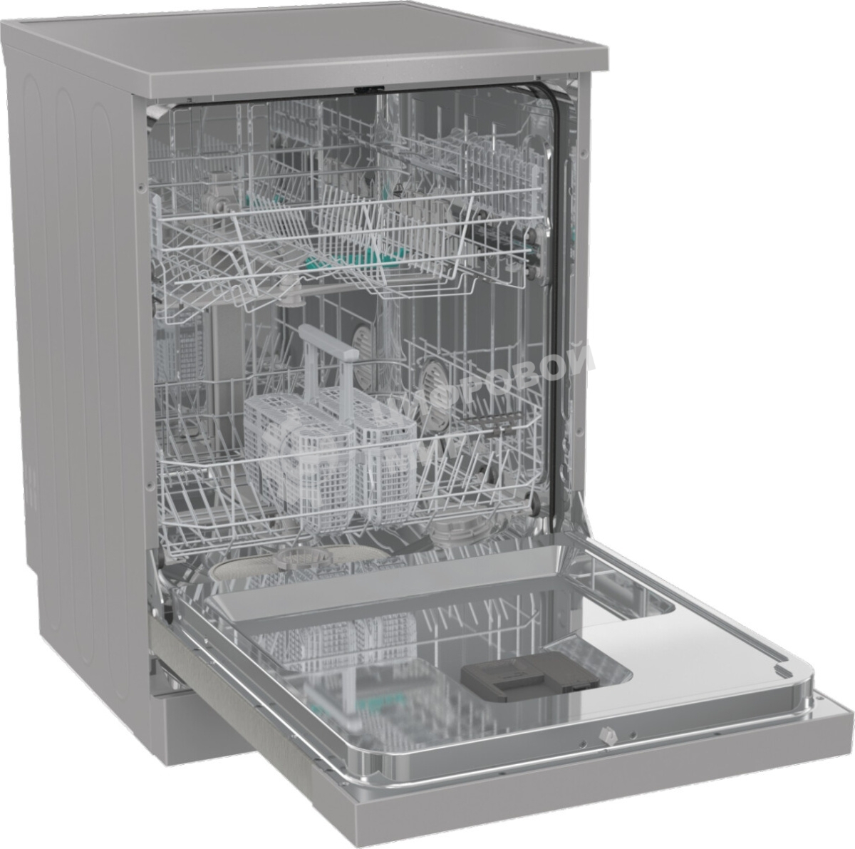 Посудомоечная машина Gorenje GS642E90X, серебристая, 59.9 см, 13 компл., 47 дБ, класс A++