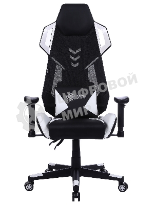 Кресло Cactus CS-CHR-090BLW черный, экокожа