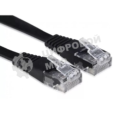 Патч-корд Buro cat.5e molded 3м черный RJ-45 (m)-RJ-45 (m)