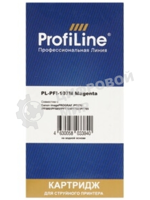 Картридж струйный ProfiLine PL-PFI-107M для принтеров Canon IPF670/IPF680/IPF685/IPF770/IPF780/IPF785 с чернилами Magenta