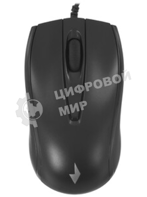 Мышь проводная Gembird MOP-110 черный, 1000 dpi, USB, кнопки - 3