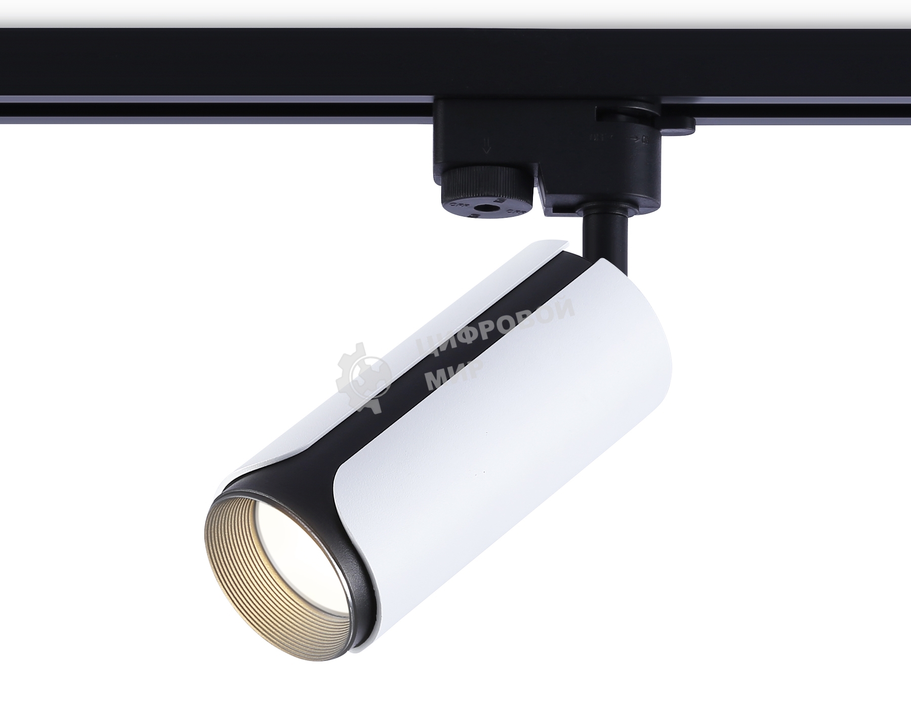 Трековый однофазный светильник Ambrella light GL5154 WH/BK белый/черный GU10 D58*130