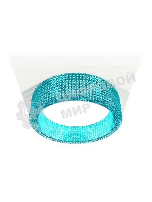 Комплект встраиваемого светильника Ambrella light XC8061033 SWH/BL белый песок/голубой GX53 (C8061, N8488)