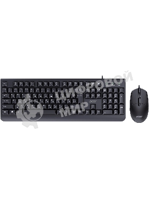 Комплект клавиатура+мышь Acer OCC400 проводной, USB, 2000 DPI, черный