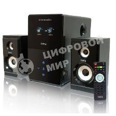 Акустическая система Dialog Progressive AP-220 черный 2.1, 30W+2*12W RMS, USB+SD reader