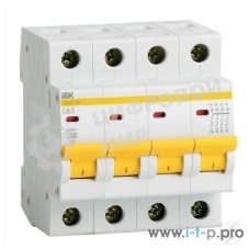 Выключатель автоматический модульный 4п C 32А 4.5кА ВА47-29 IEK MVA20-4-032-C