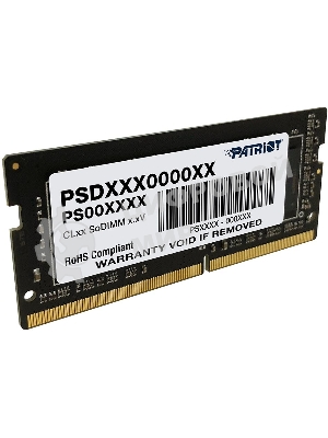 Оперативная память Patriot Signature, DDR4, 16GB (1x16 GB), 3200 MHz, CL22, SO-DIMM