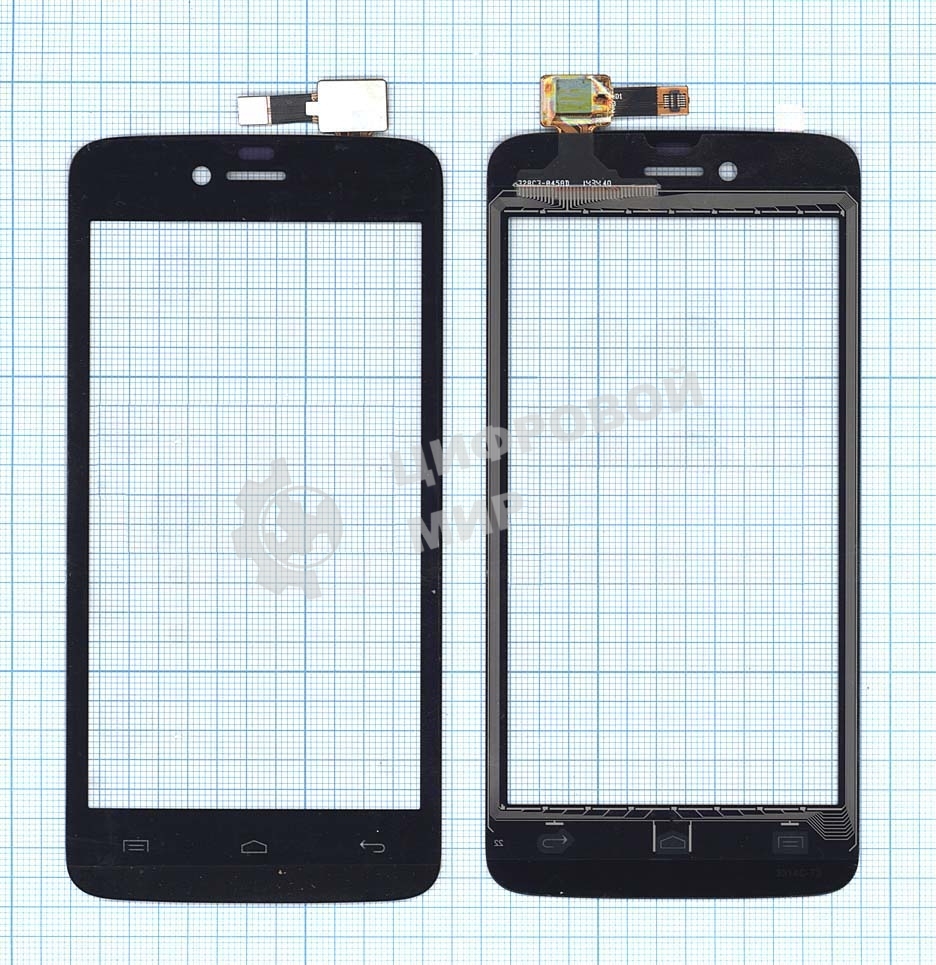 Сенсорное стекло (тачскрин) для Explay Air, черное