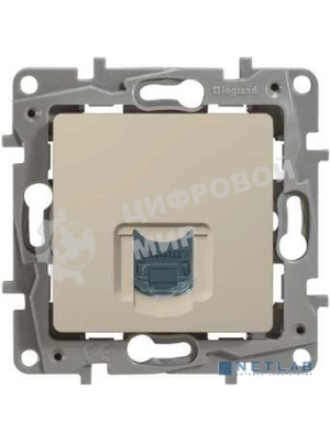 Розетка компьютерная RJ45 кат. 5 UTP, сл. кость ETIKA