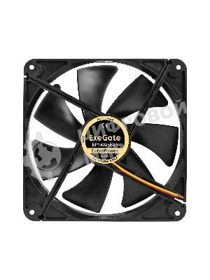 Вентилятор для корпуса ExeGate ExtraPower EP14025B3P черный, 140 мм, 1600 об/мин, 31 дБ, 3 pin
