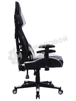 Кресло Cactus CS-CHR-090BLW черный, экокожа