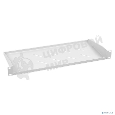 Полка Cabeus, консольная, 1U, 200 мм Г, для шкафов и стоек, серый