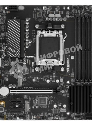 Материнская плата MSI PRO B650-P WIFI, AM5, AMD B650, 4xDDR5, 6xSATA, 2xM.2 (PCIe 4.0), 2xPCIe 4.0 x16, 2xPCIe 3.0 x16, 1xHDMI, 1xDP, 1x2.5Gb LAN, Wi-Fi, Bluetooth, 1xUSB-C 20Gbps, 3xUSB-A 10Gbps, 4xUSB-A 5Gbps, 3x3.5 мм, 7.1, чёрный, ATX