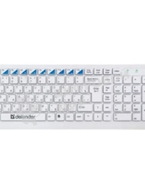 Комплект клавиатура+мышь Defender Skyline 895 беспроводной, USB, 2000 DPI, белый
