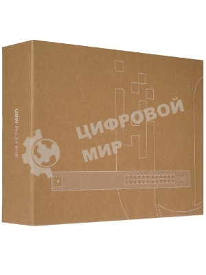 Коммутатор USW-Pro-24-POE-EU Ubiquiti UniFi Switch Pro 24 PoE 16x GLAN PoE+, 8x GLAN PoE++ (до 64 Вт на порт), 2x SFP+, раздает до 400 Вт