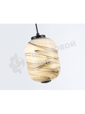 Подвесной светодиодный светильник Ambrella light LH11031 BK/MG черный/мраморно-серый 8W 3000K D150*1585