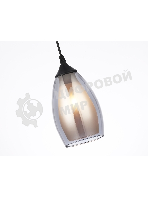 Светильник Ambrella light TR3537/3 BK/SM/FR черный/дымчатый/белый матовый E27/3 max 40W 640*120*820