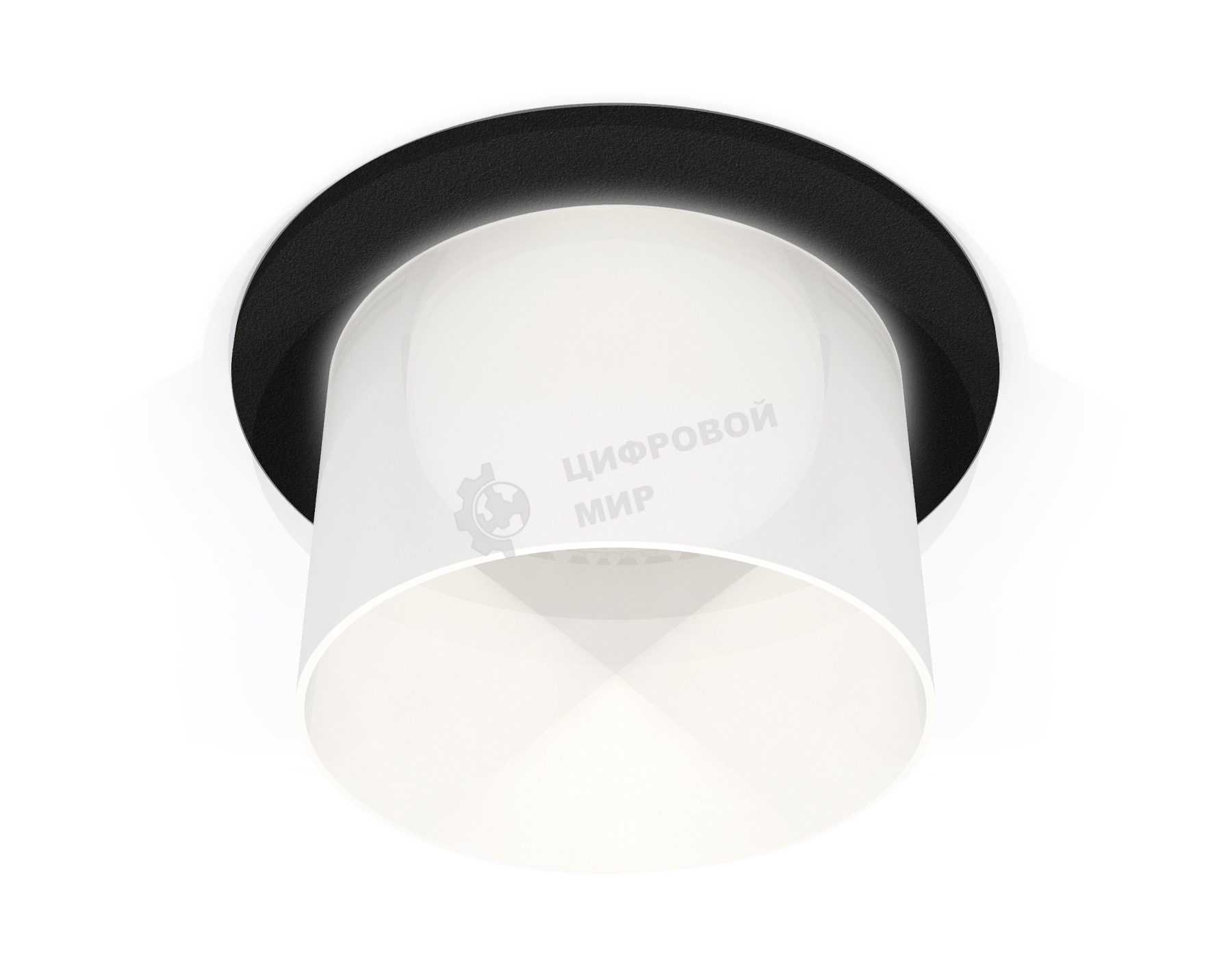 Комплект встраиваемого светильника Ambrella light XC6513067 SBK/FR черный песок/белый матовый MR16 GU5.3 (C6513, N6252)