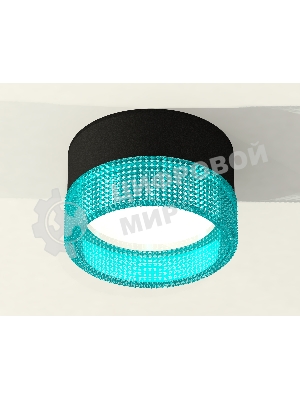 Светильник Ambrella Light XS8102033 SBK/BL черный песок/голубой GX53 (C8102, N8488)
