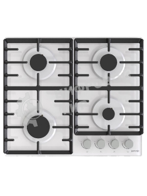 Газовая варочная панель Gorenje GT642AXW, 4 конфорки, закаленное стекло, белый